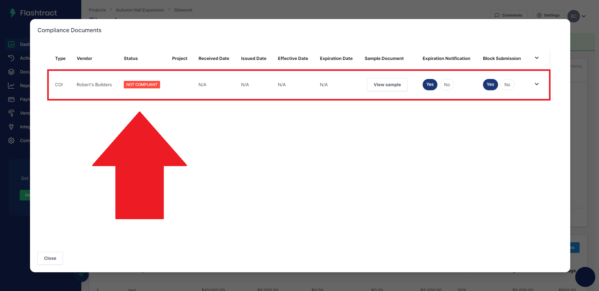 Uploading Compliance Documents By Subcontractors – Flashtract